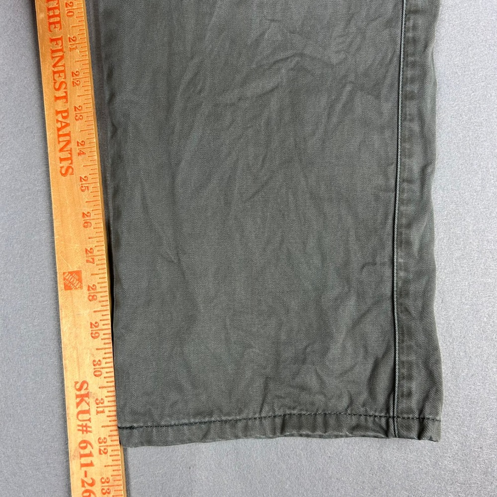 Peter Millar Chino Pants Flat Front Twill Mens 38x32 Olive Green MS15B84 - Picture 6 of 12